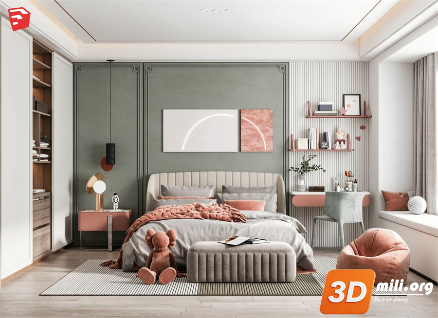 Children Room Scenes Skp FIles 